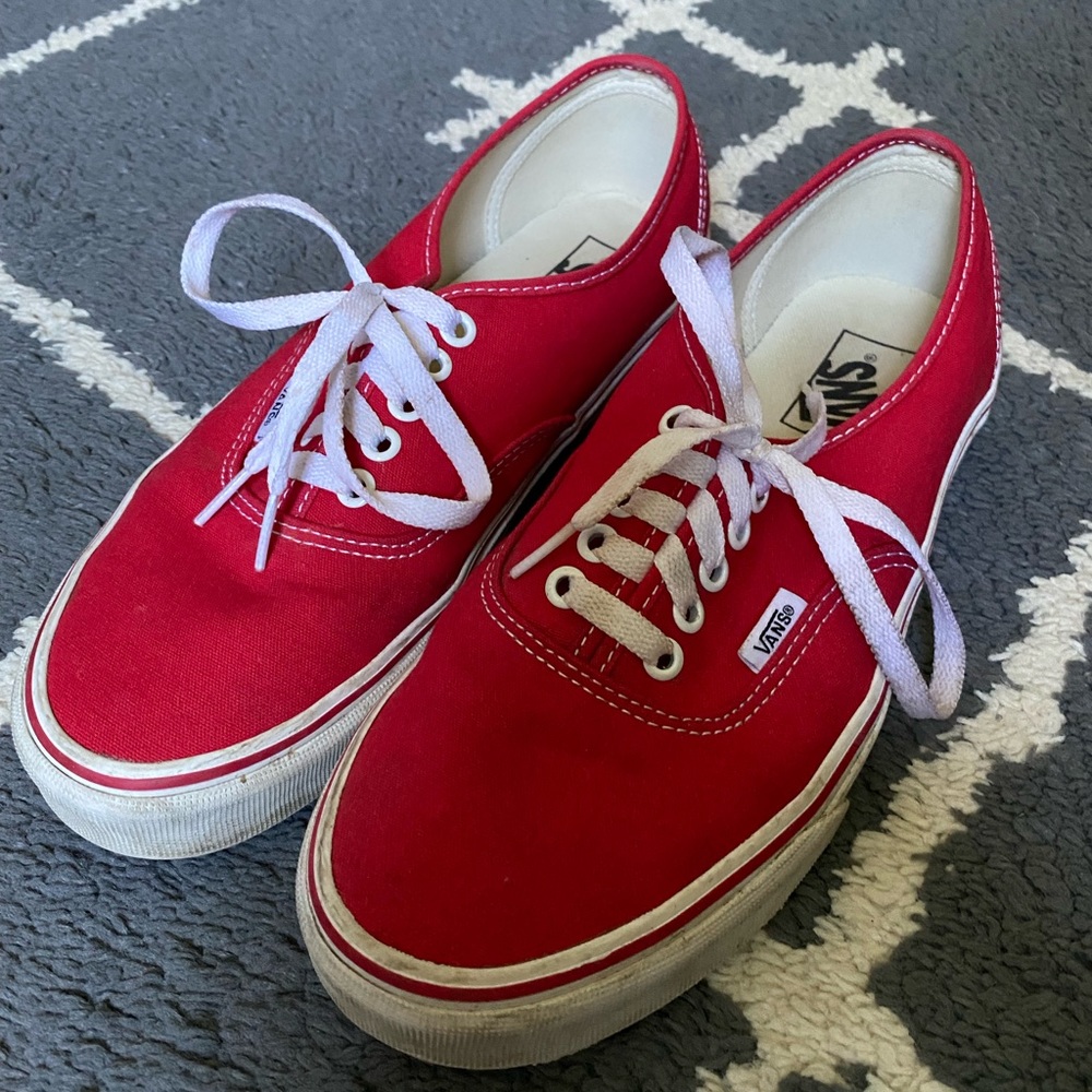 Vans authentic classic red